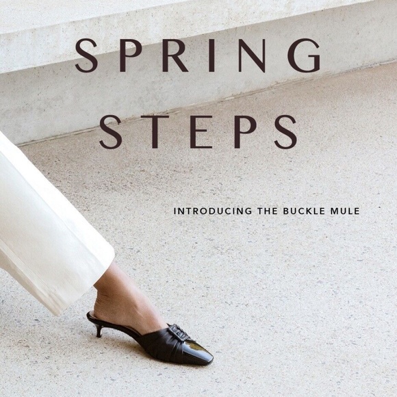 DEAR FRANCES Buckle Patent Leather Kitten Heel Mule in Black - Picture 12 of 12